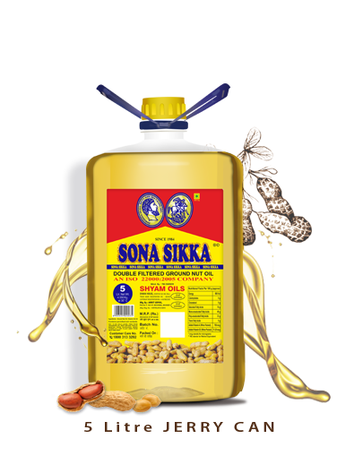 Sona Sikka Double filtered Groundnut Oil 5 Ltr