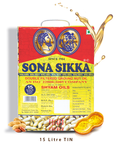 Sona Sikka Double filtered Groundnut Oil 15 Ltr